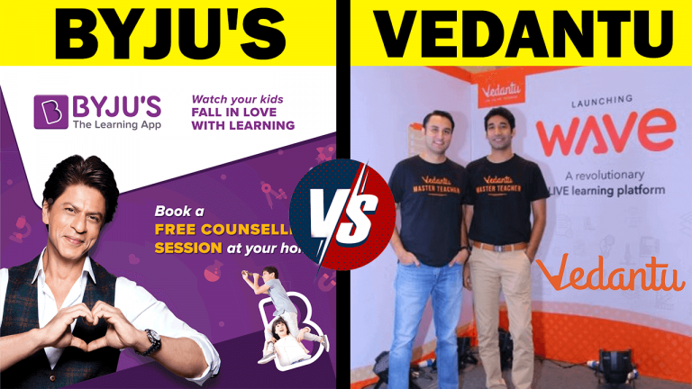 BYJU'S VS Vedantu Company Comparison in Hindi