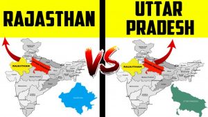 Rajasthan VS Uttar Pradesh State Comparison in Hindi
