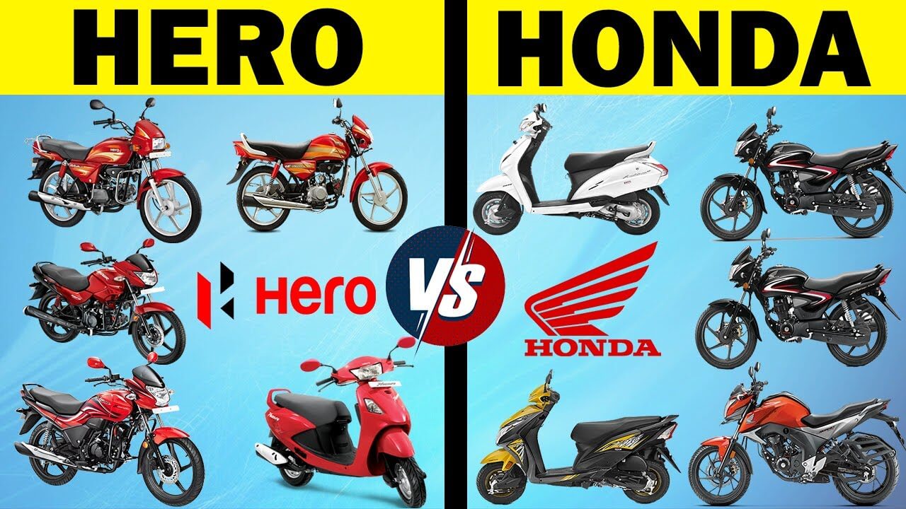 Hero vs Honda Comparison in Hindi